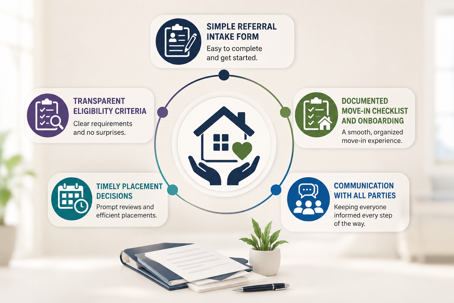 simple referral process and support system